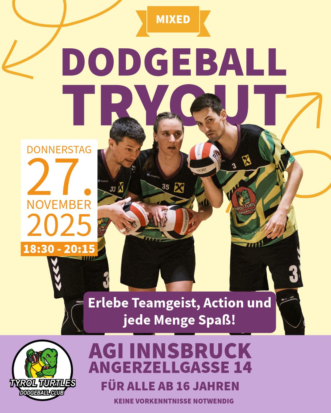 Dodgeball Mixed Tryout – Sei dabei!