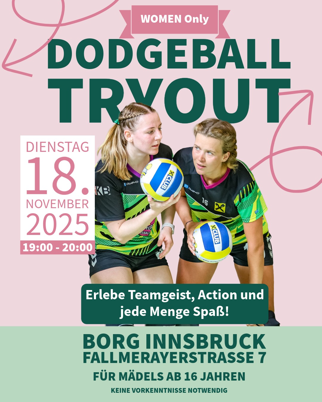 Dodgeball Tryout für Damen – Sei dabei!